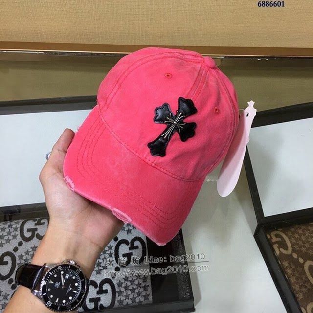 Chrome Hearts男女同款帽子 克羅心十字架棒球帽鴨舌帽  mm1122